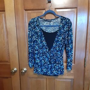 Elementz Faux Wrap Pullover Top